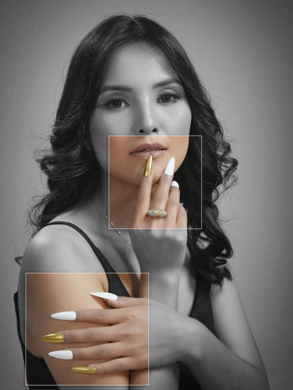 White Kingdom - Premium Soft Gel Press On Nails - Butterage