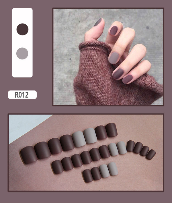Korean Nails – Butterage Natural & Comfortable 24 Nails - 012