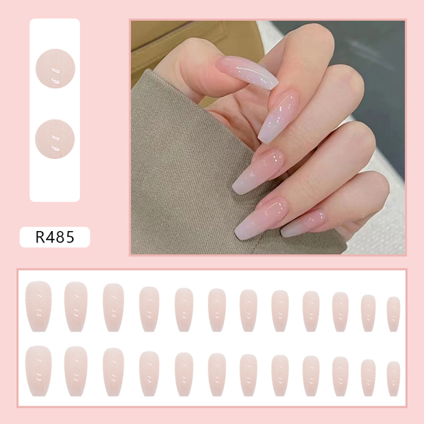 Korean Nails – Butterage Natural & Comfortable 24 Nails - 485