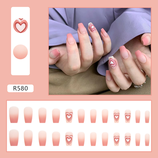Korean Nails – Butterage Natural & Comfortable 24 Nails - 580