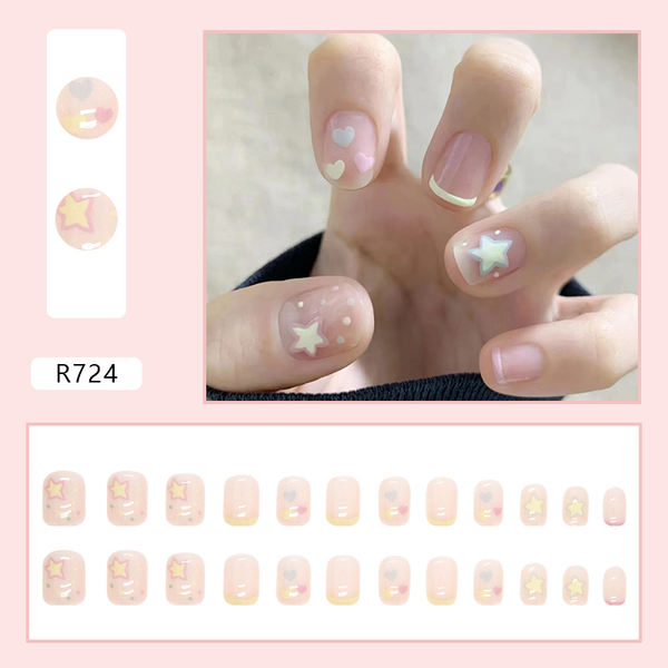 Korean Nails – Butterage Natural & Comfortable 24 Nails - 724