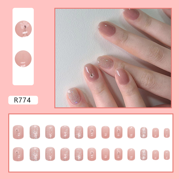 Korean Nails – Butterage Natural & Comfortable 24 Nails - 774